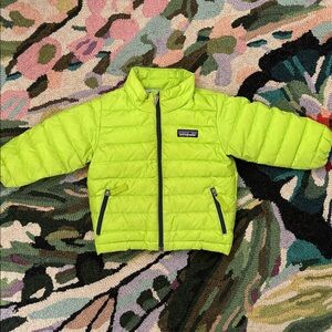 Patagonia Kids Puffer Jacket in Bright Green